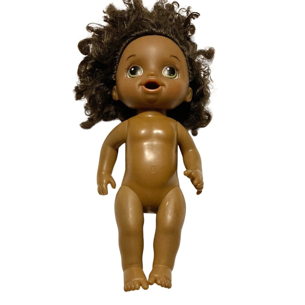 2018 African American Baby‎ Alive Doll Hasbro Green Eyes